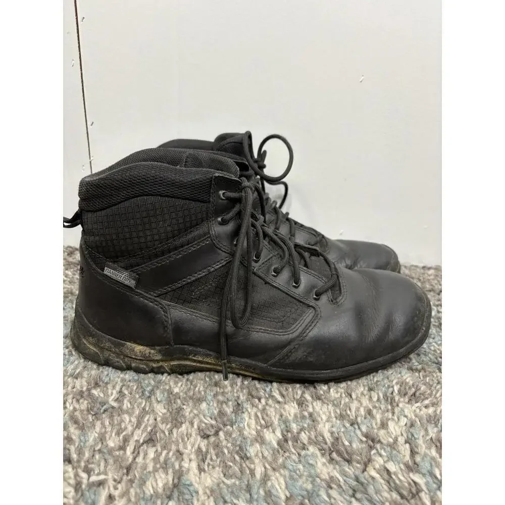 Danner Boots Mens 12 Lookout 5.5 Dry Black Leather Tactical Waterproof Duty